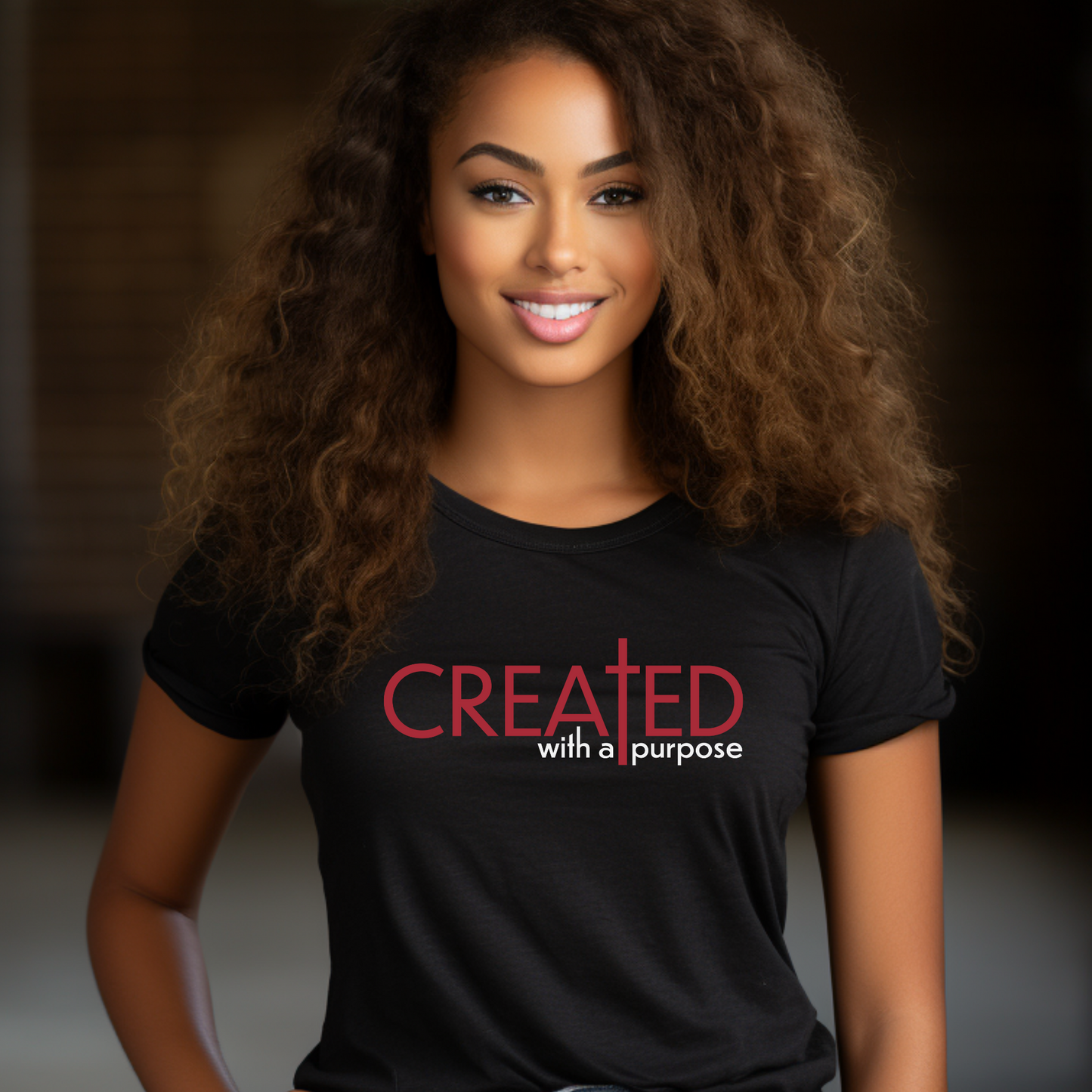 Inspire Creativity: "Create with a Purpose" Tee - Black