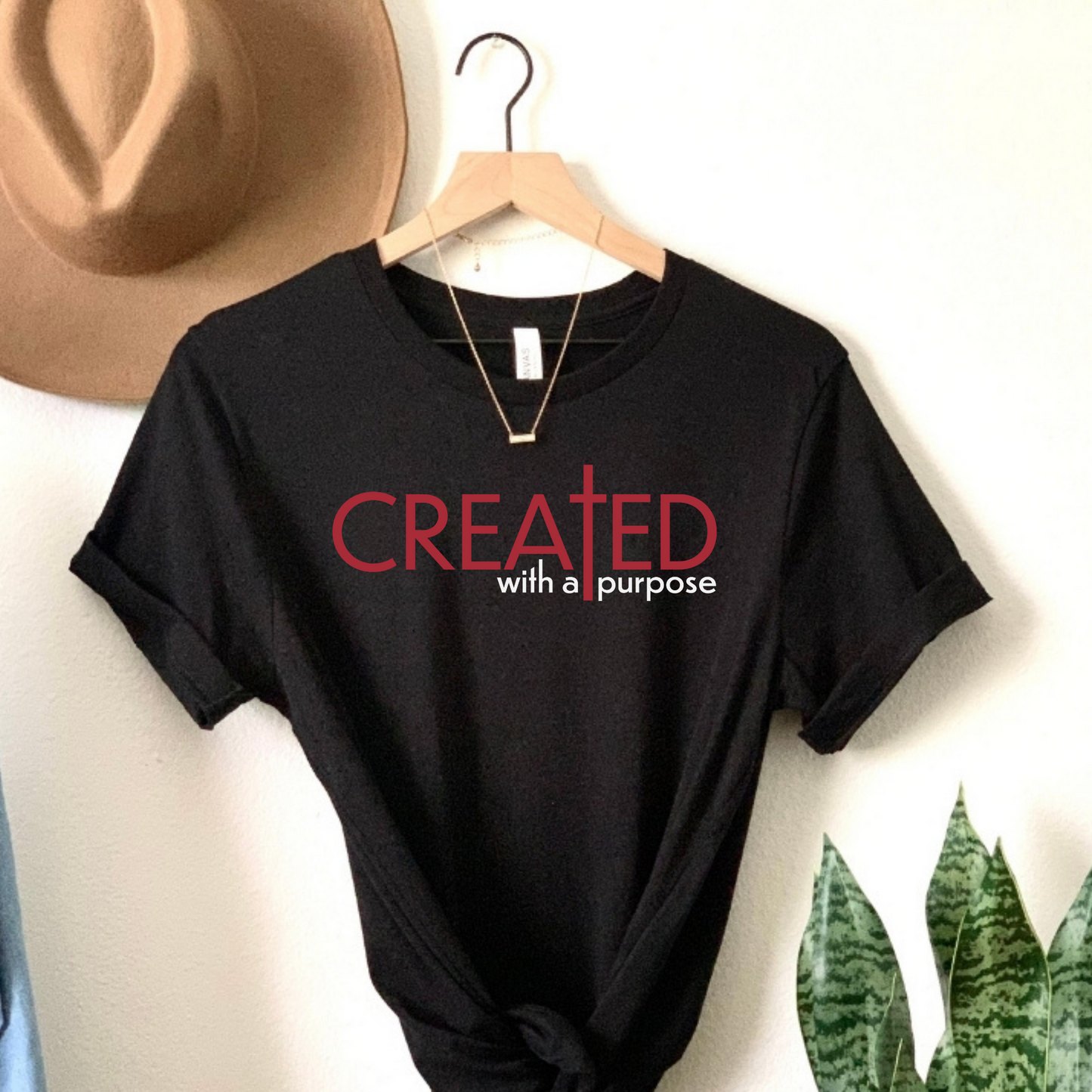 Inspire Creativity: "Create with a Purpose" Tee - Black