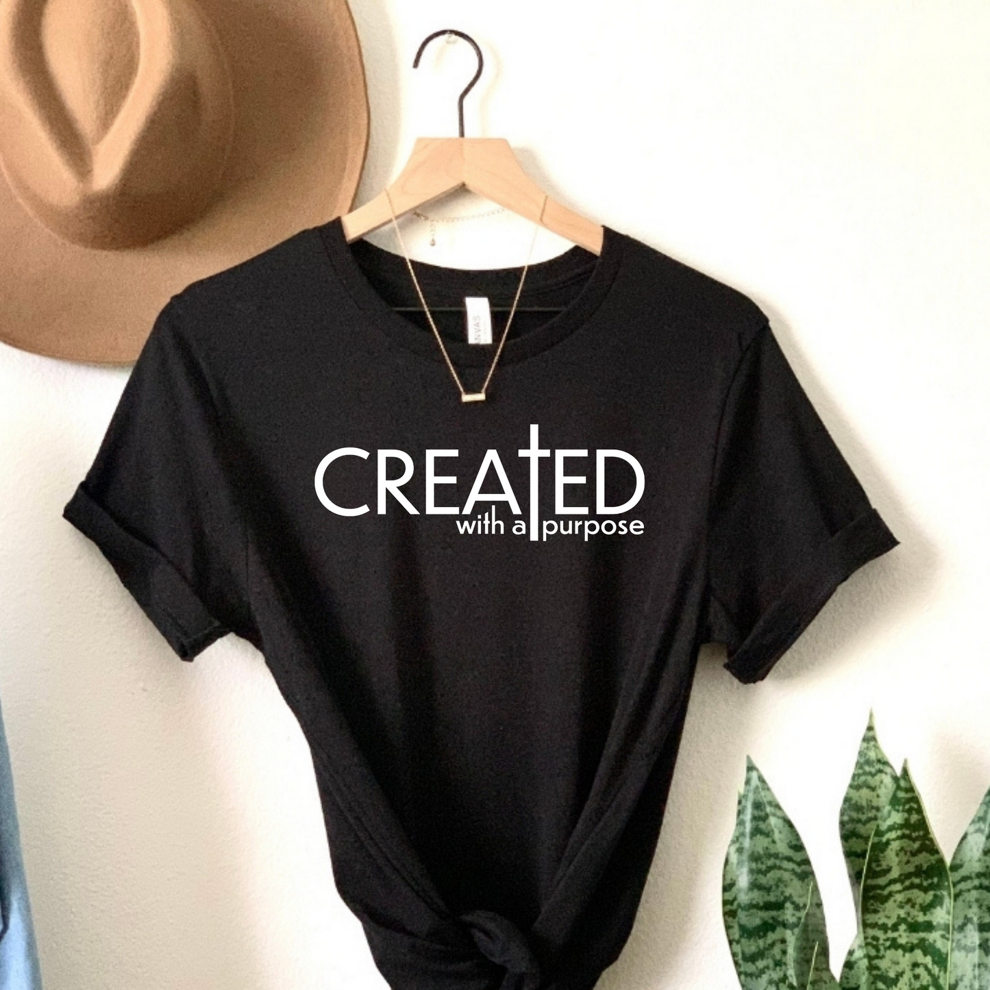 Inspire Creativity: "Create with a Purpose" Tee - Black