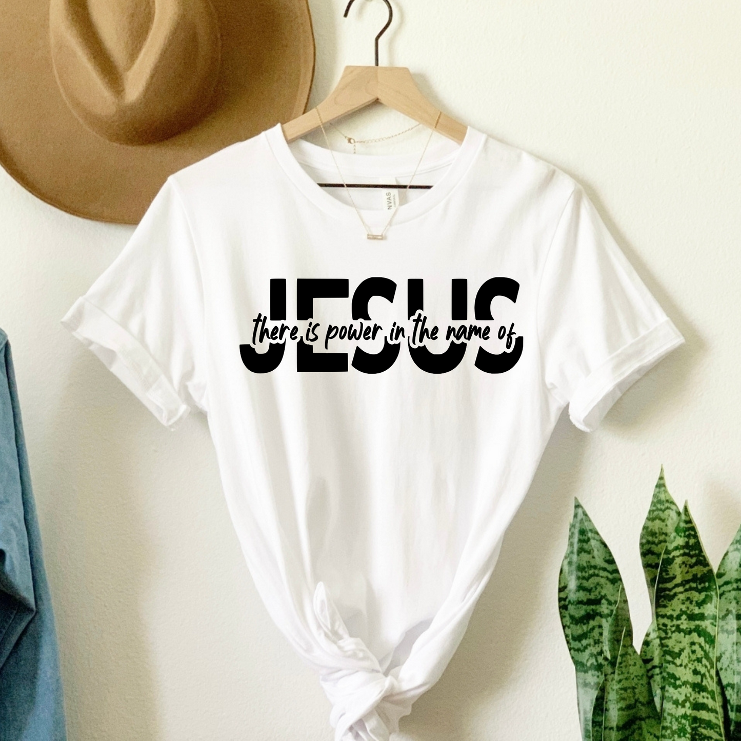 Comfort and Inspiration in Every Stitch - There Is Power In The Name of Jesus Tee