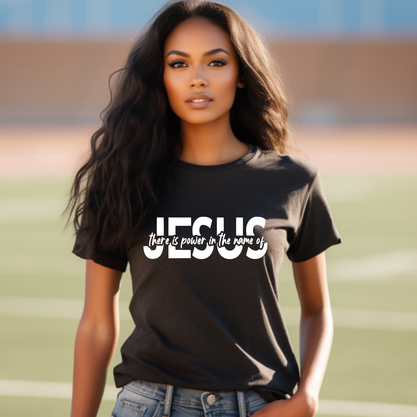 Comfort and Inspiration in Every Stitch - There Is Power In The Name of Jesus Tee