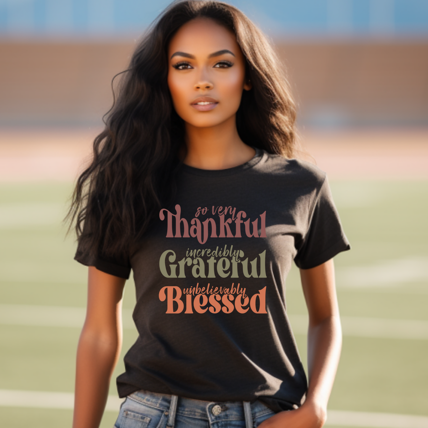 Celebrate Gratitude: "So Very Thankful, Incredibly Grateful, Unbelievably Blessed" Thanksgiving T-Shirt