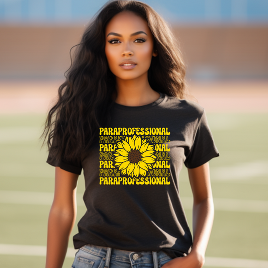 Shine as a Paraprofessional: Sunflower Paraprofessional Tee