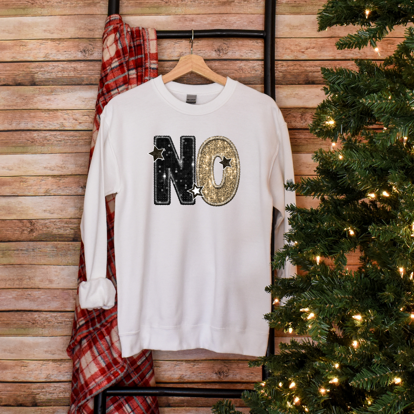 Nola Pride: Black and Gold "NO" Sweatshirt