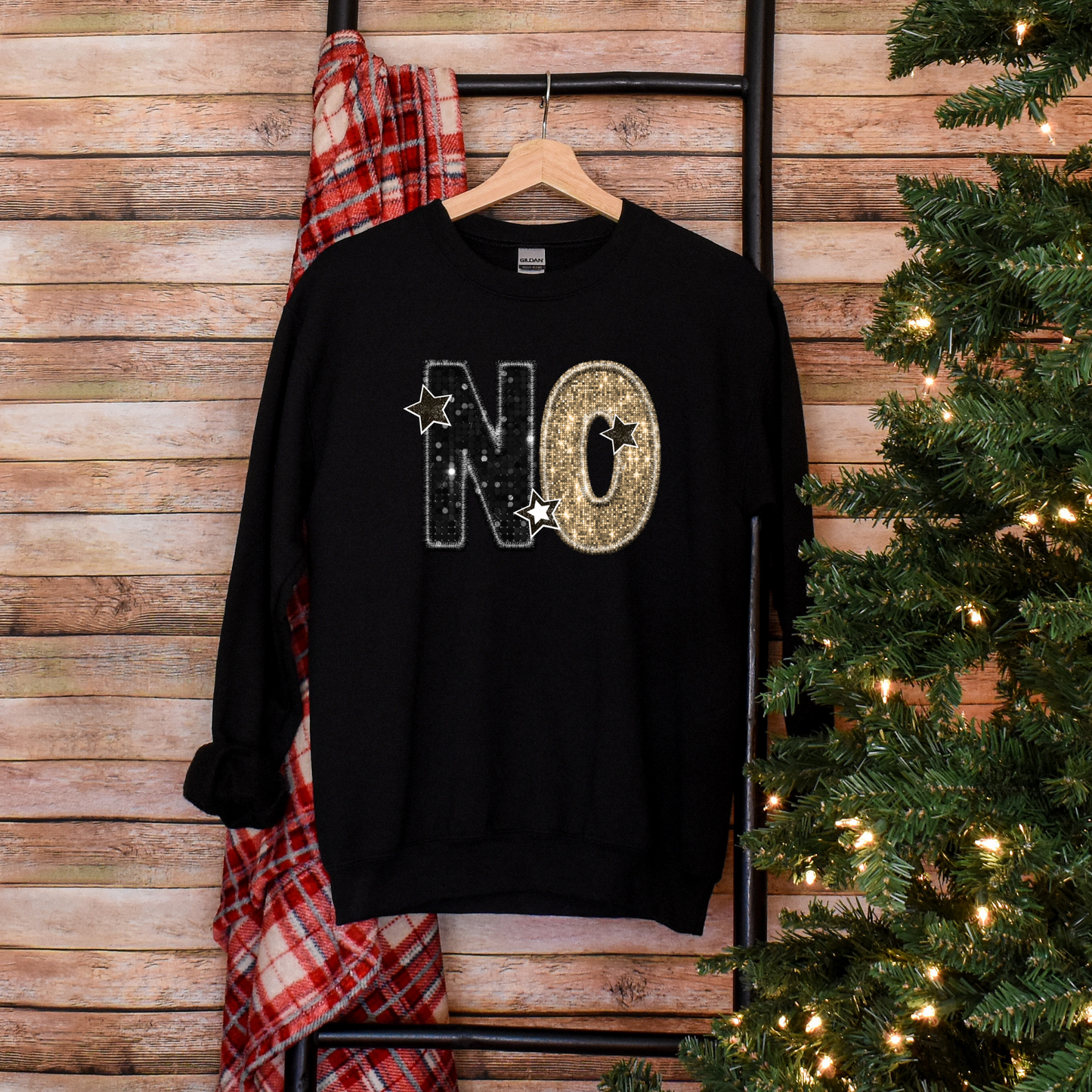 Nola Pride: Black and Gold "NO" Sweatshirt