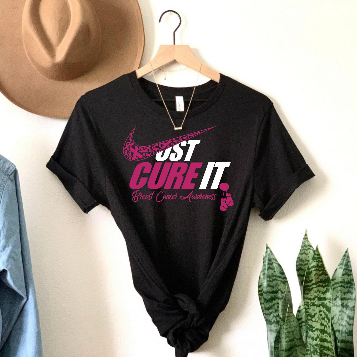 "Just Cure It" Breast Cancer Awareness Tee