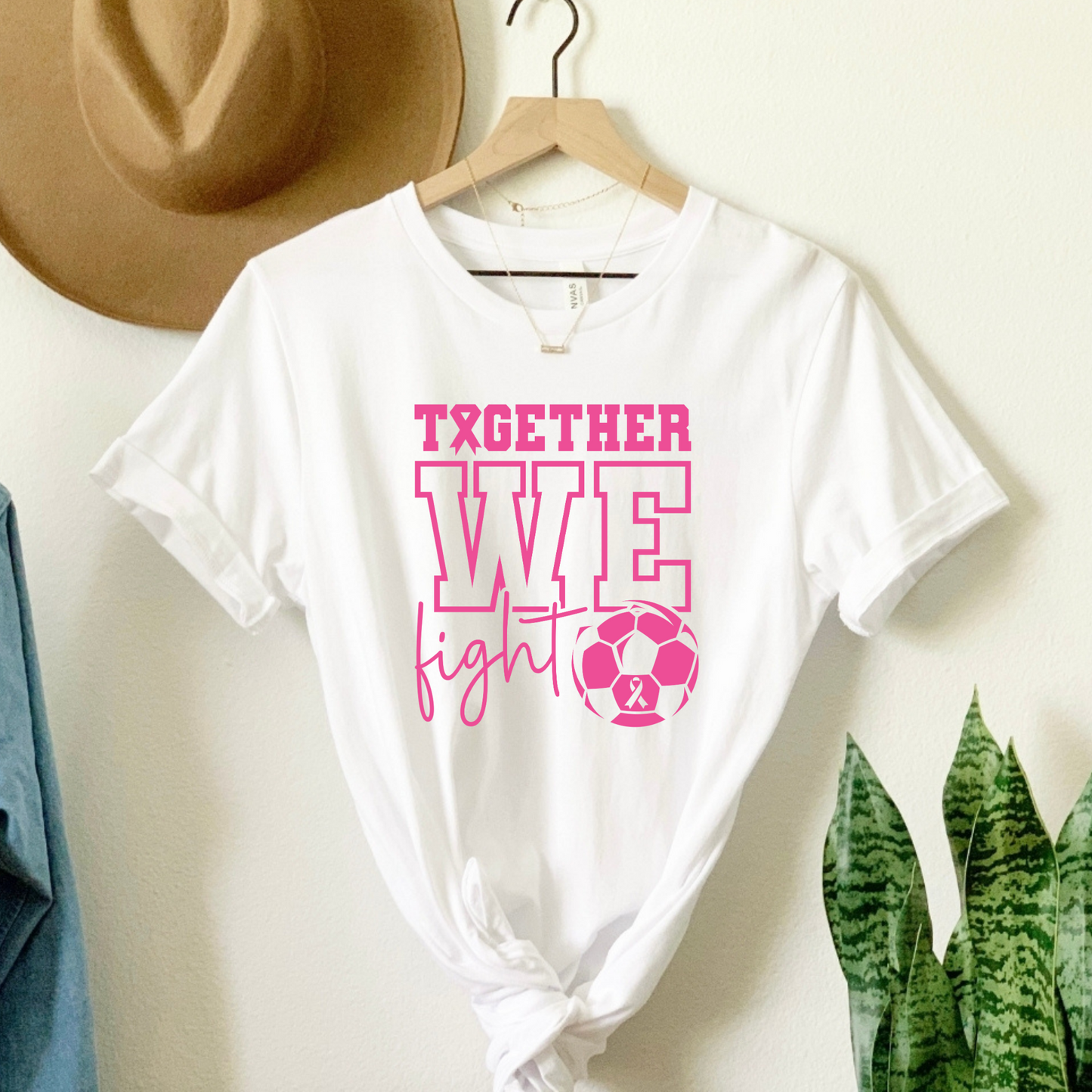 Together We Fight Soccer Breast Cancer Awareness Tee