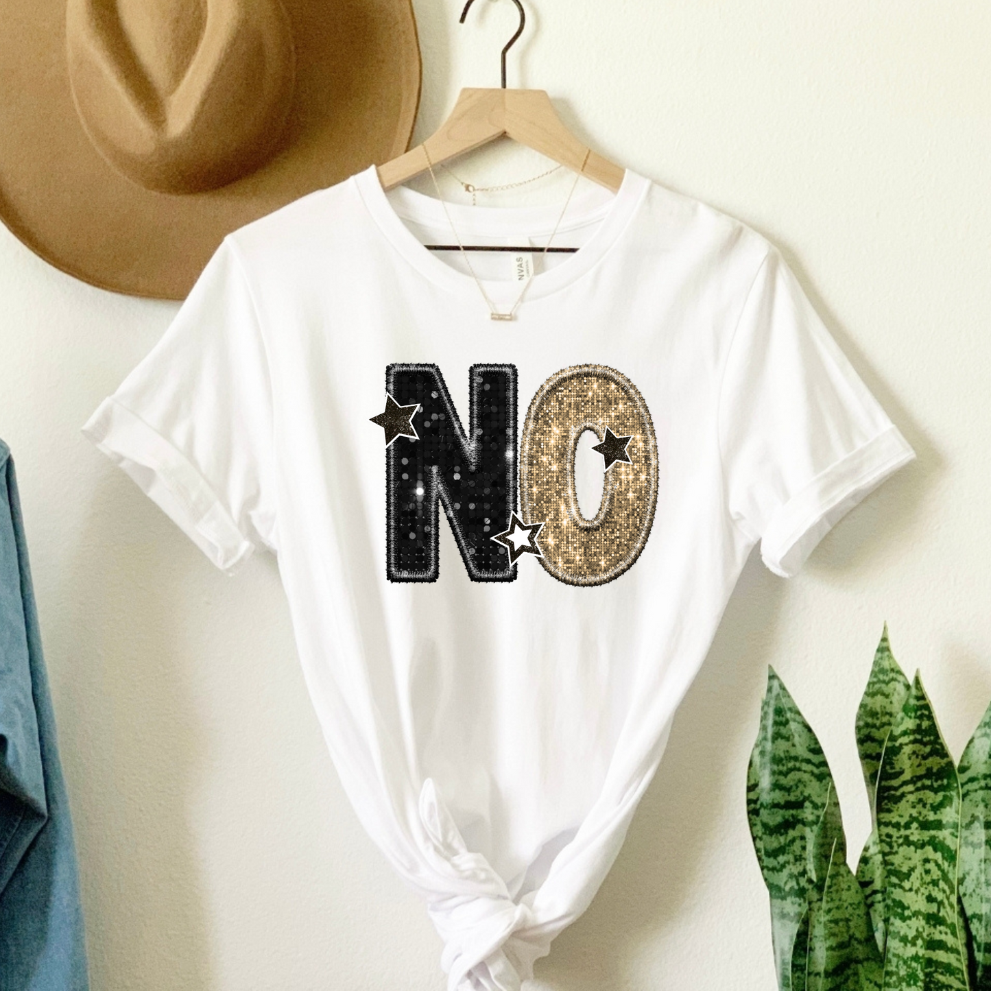 NOLA Pride: Black and Gold "NO" T-Shirt