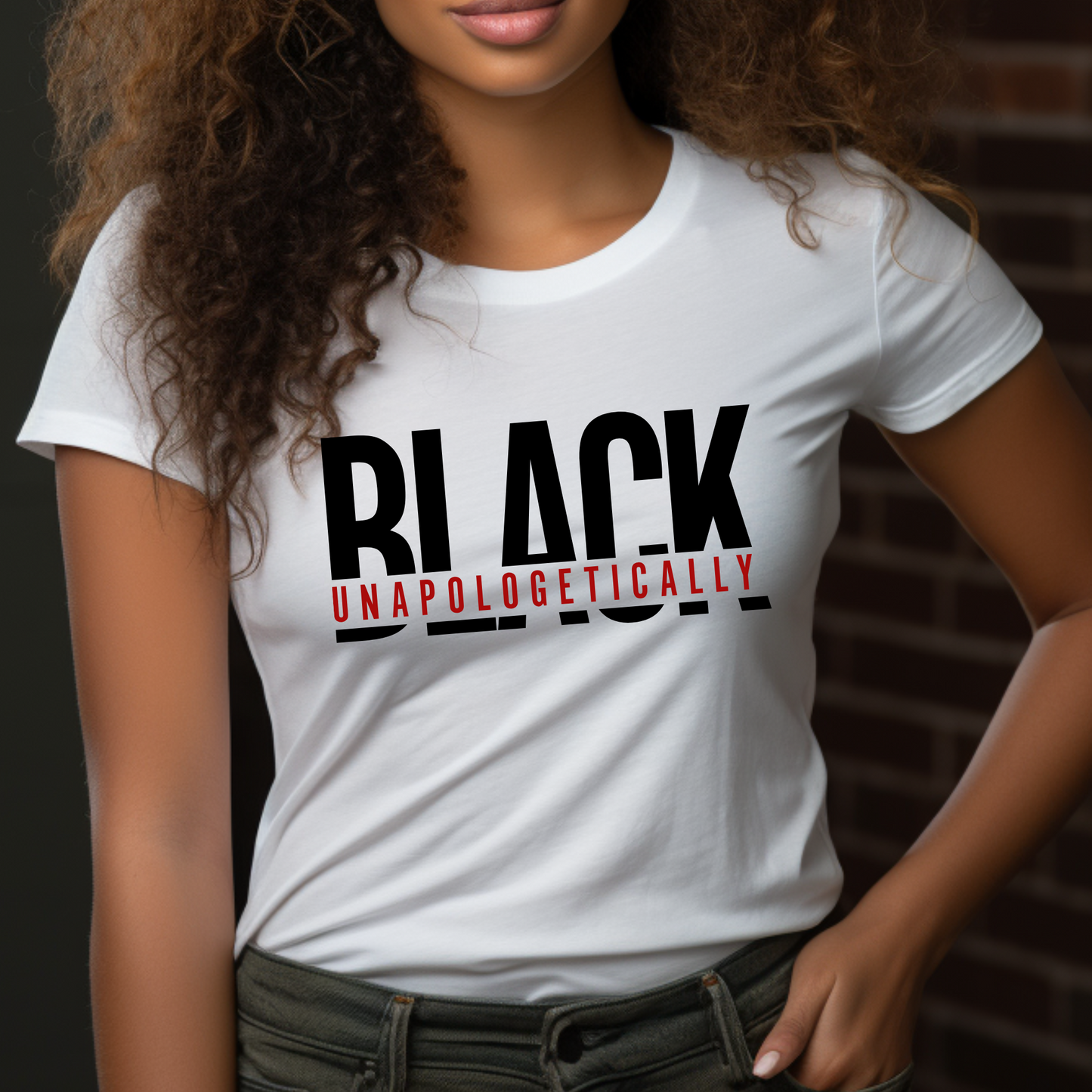 Black Unapologetically T-Shirt – Empowering Statement Tee for Black Pride