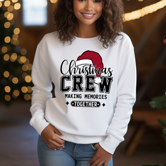 Christmas Crew Making Memories Sweatshirt – Holiday Family Design