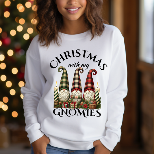 Christmas With My Gnomies Sweatshirt – Fun Holiday Design