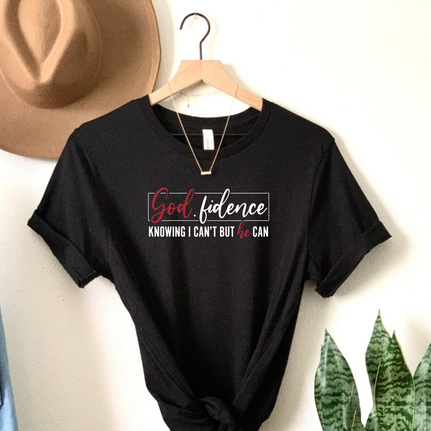 Unleash Your Faith-Fueled 'Godfidence' with Our Inspirational T-Shirt