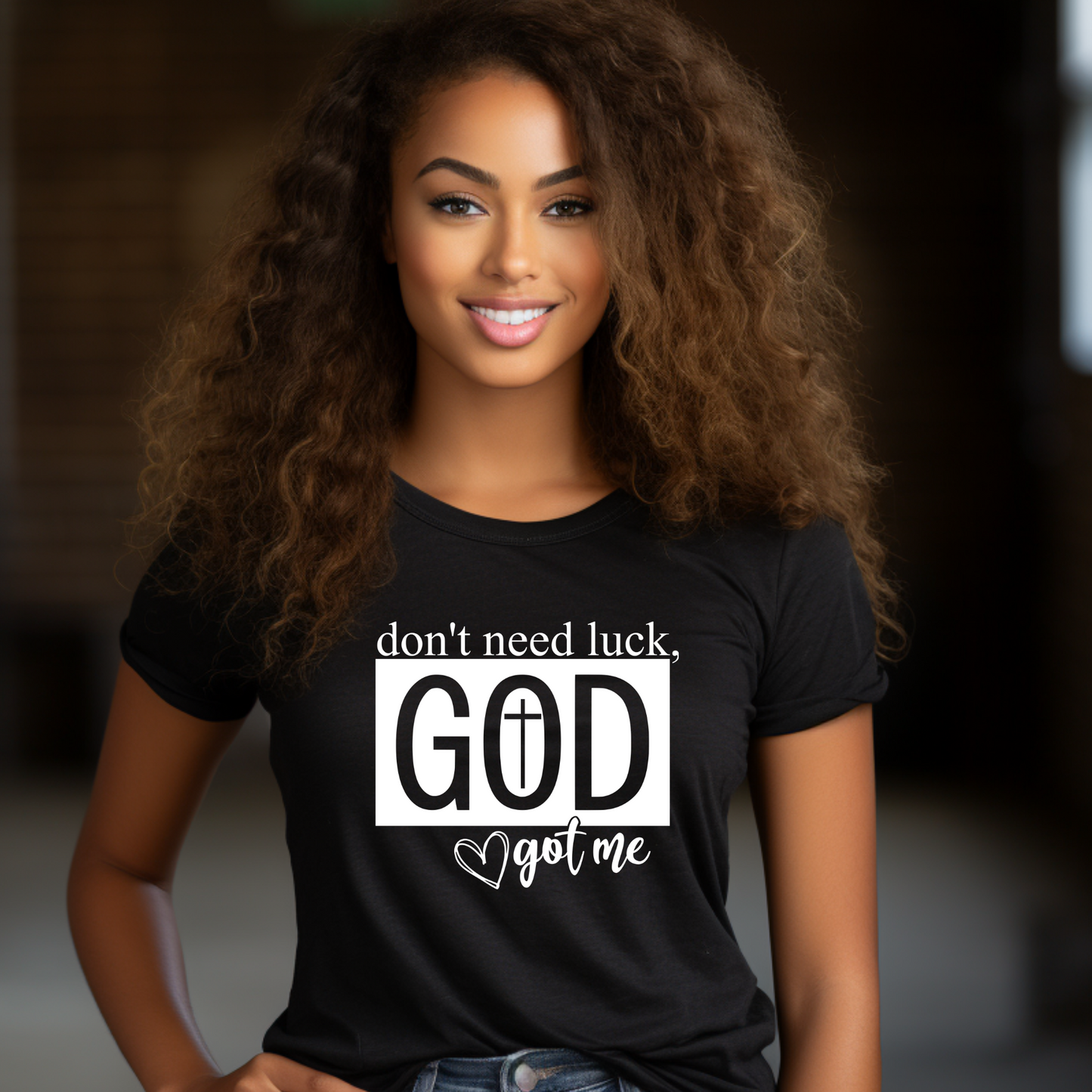 Trusting in Divine Providence: "Don't Need Luck, God's Got Me" Tee