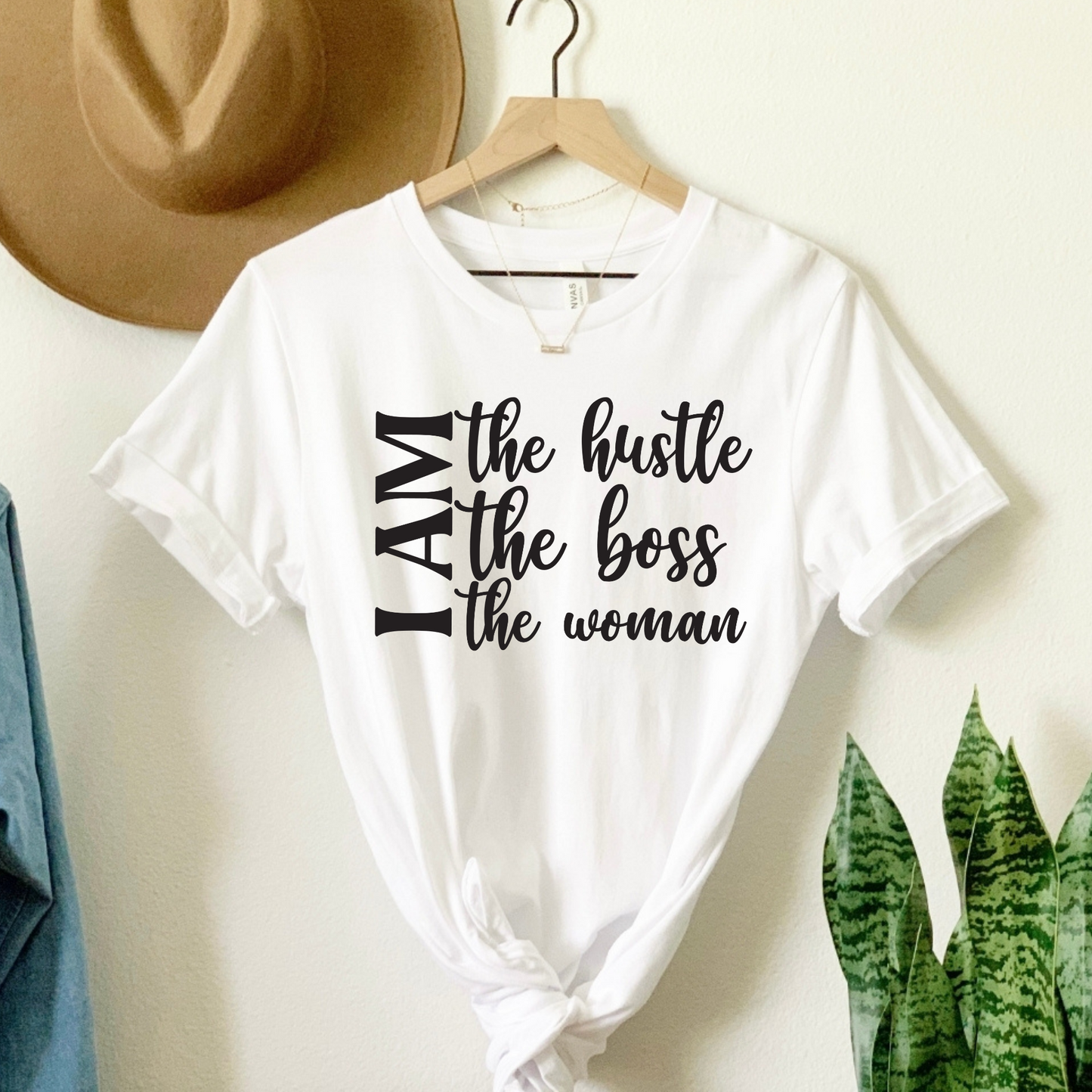 Embrace Your Power: "I AM the Hustle, the Boss, the Woman" Tee