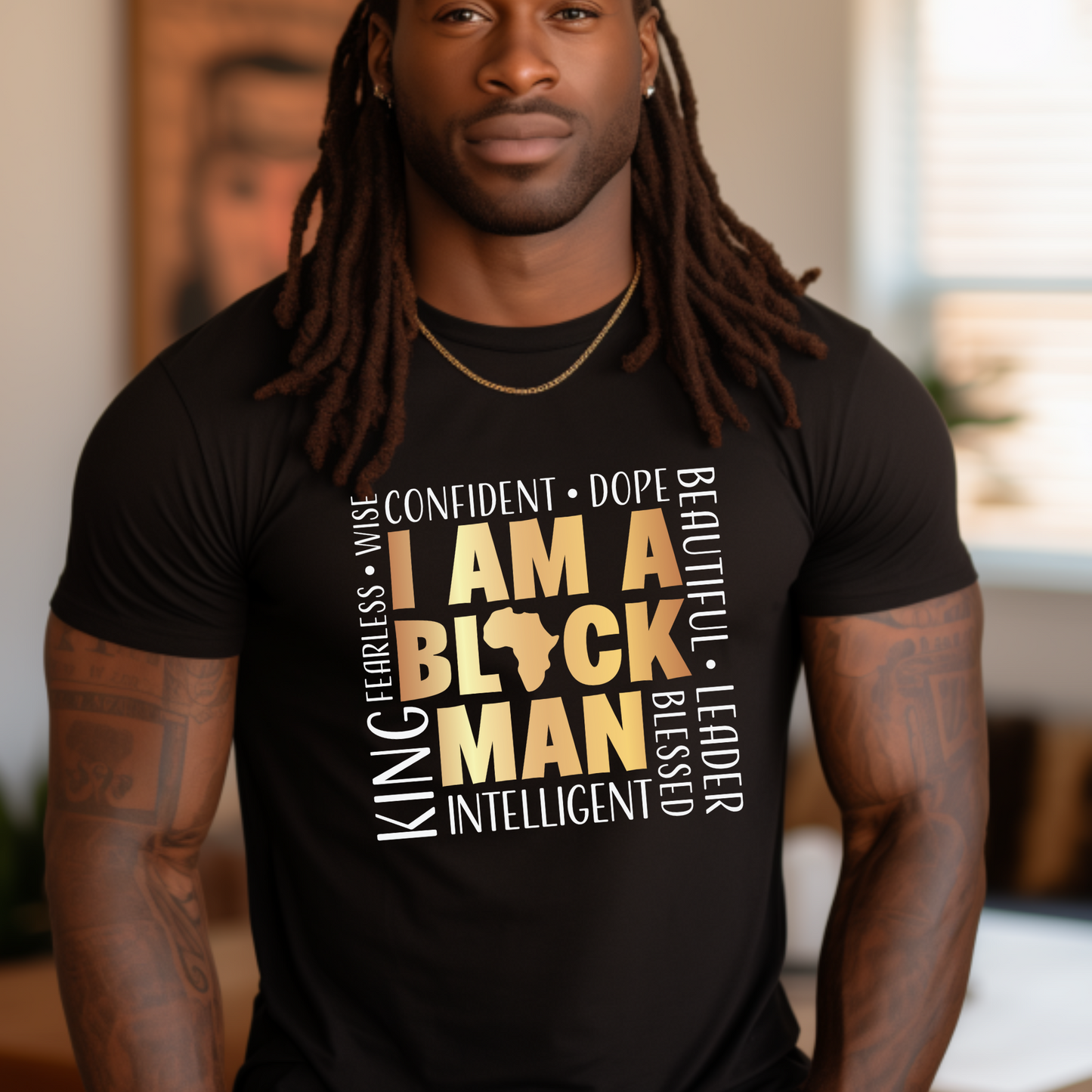 I Am A Black Man T-Shirt – Empowering Black Pride Statement Tee