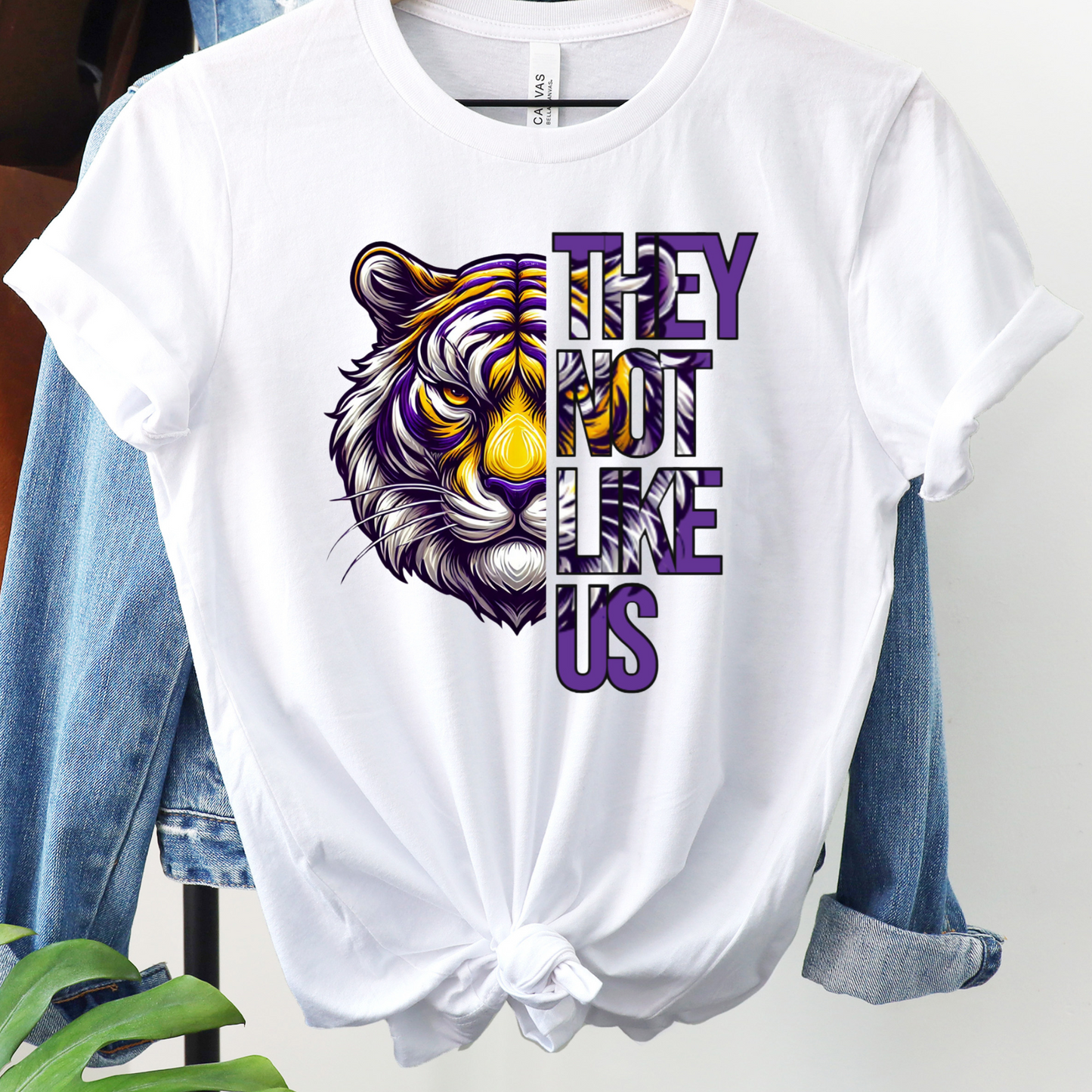 Bayou Tigers (Purple and Gold) - "They Not Like Us" Tee