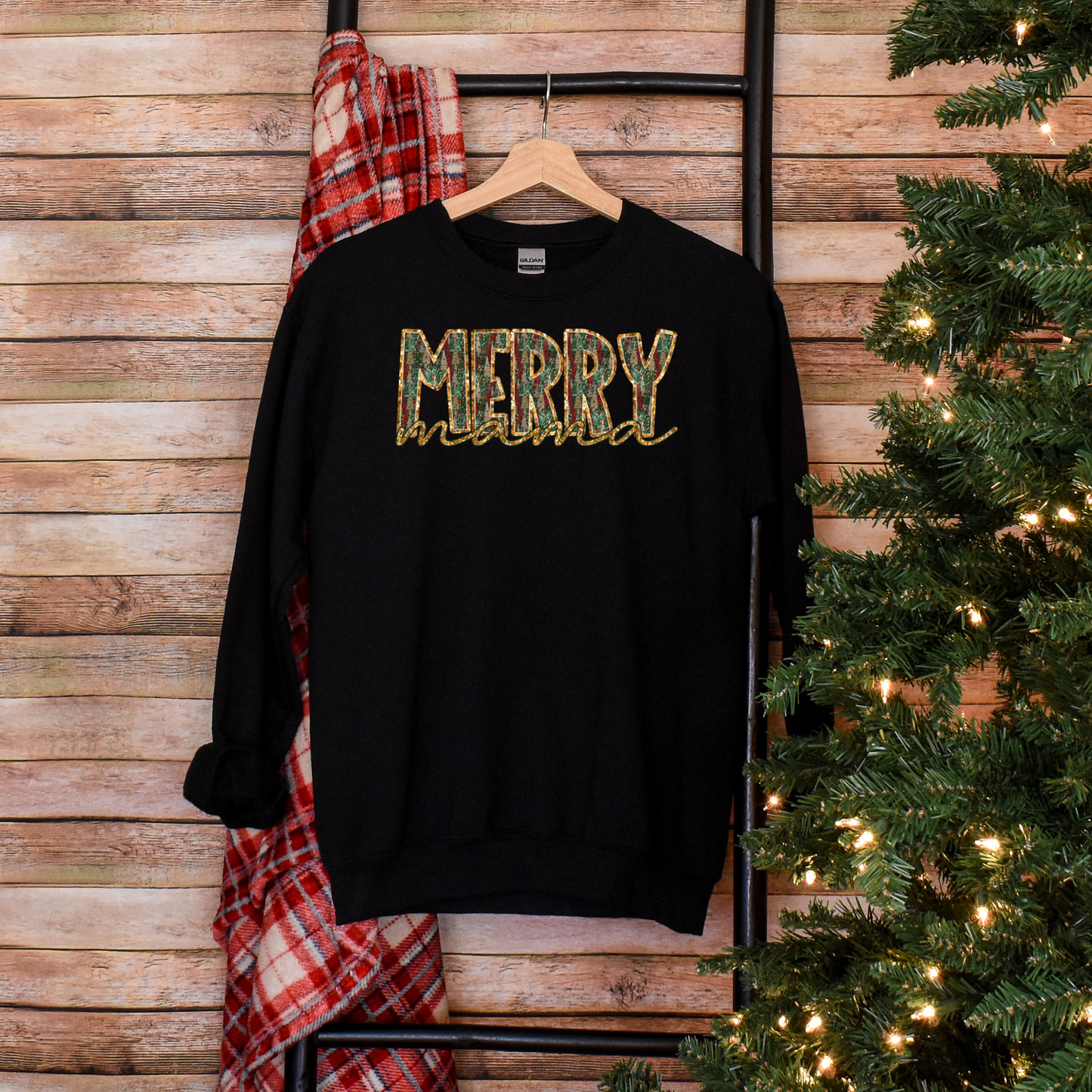 Radiate Joy: "Merry Mama" Faux Sequin Sweatshirt