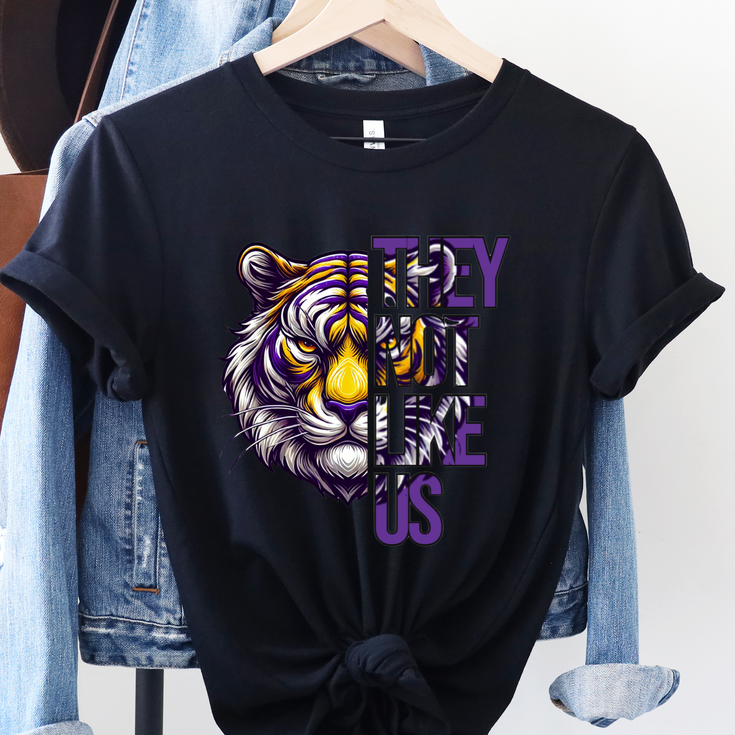 Bayou Tigers (Purple and Gold) - "They Not Like Us" Tee