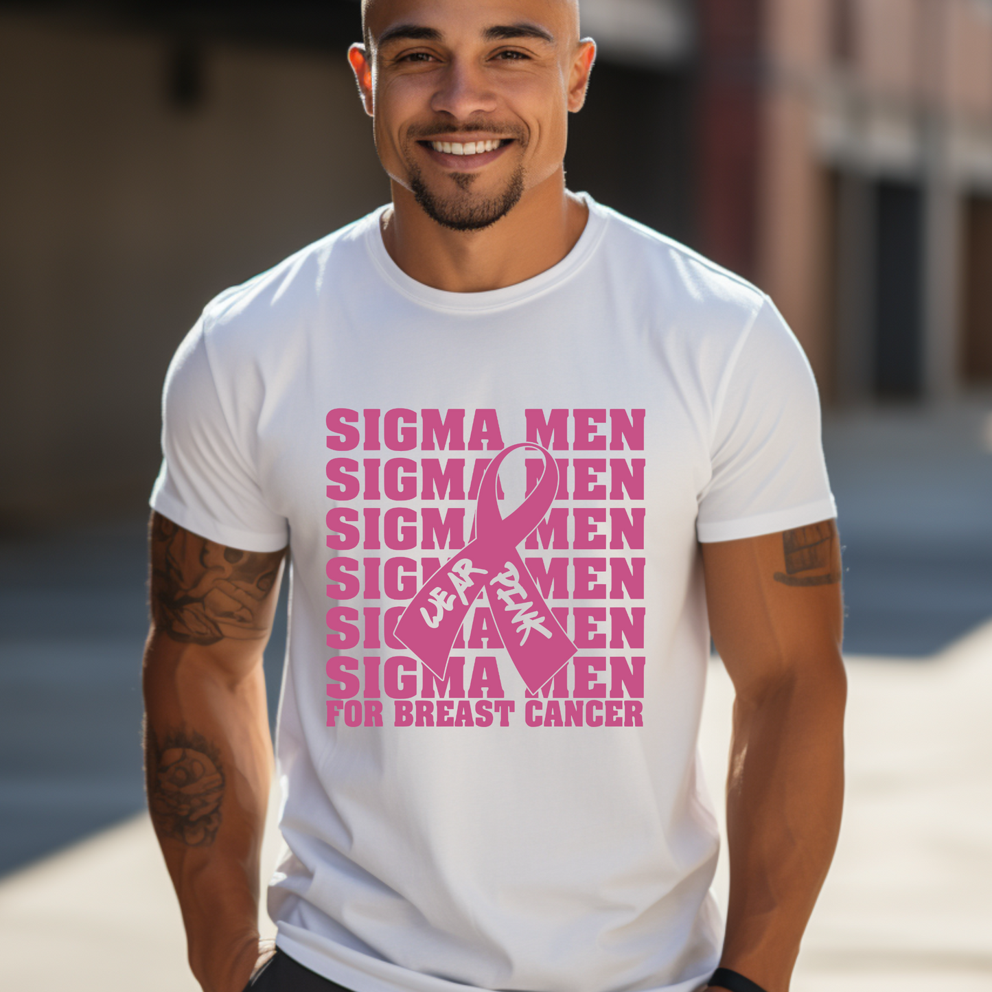 Black Greek Fraternity Breast Cancer Awareness Tee – Alpha, Iota, Kappa, Omega, Sigma